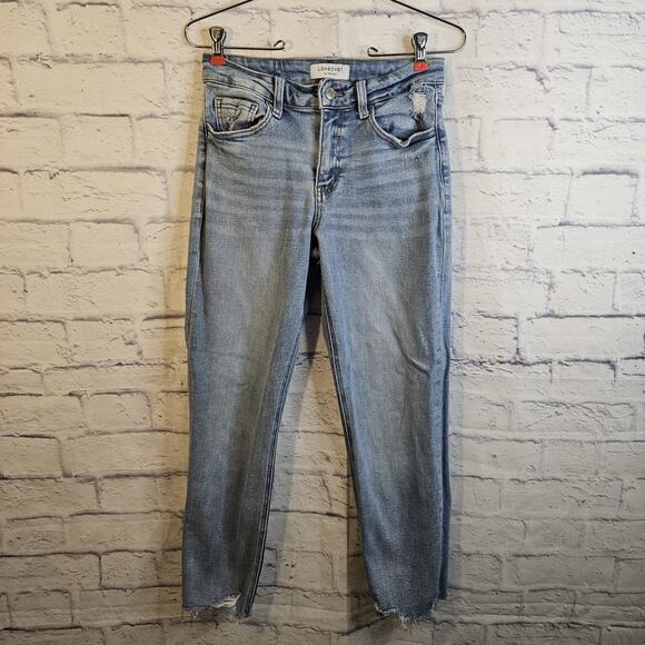 Lovervet Denim - Lovervet by VERVET MID RISE CROP STRAIGHT Denim JEANS LV1179 SZ 28/7